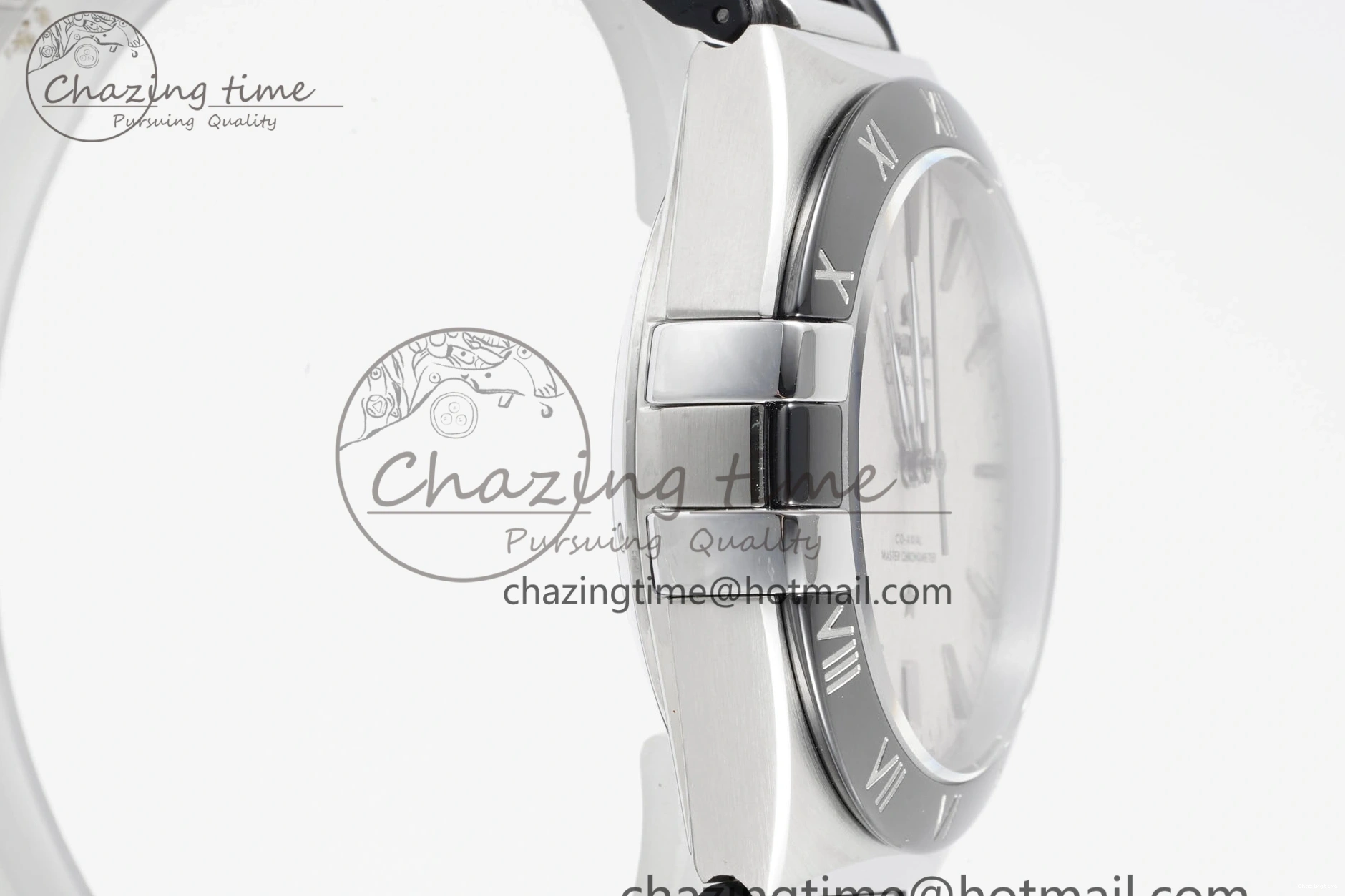 0422 GoAnywhere Constellation Black Ceramic SS 8F 1:1 Best Edition White Textured Dial on Black Gummy Strap A 7803